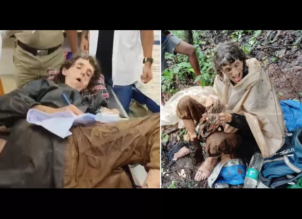 A woman tied to a tree in the jungle was rescued by a shepherd who happened to pass by.