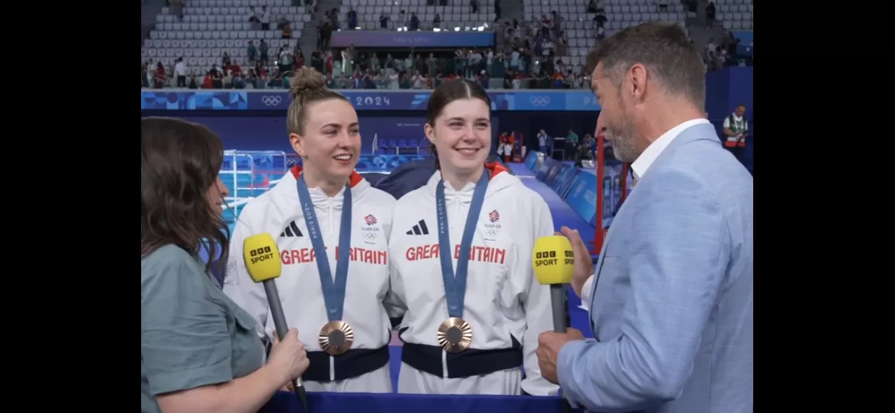 Fred interrupts daughter's BBC interview after winning Olympic medal.