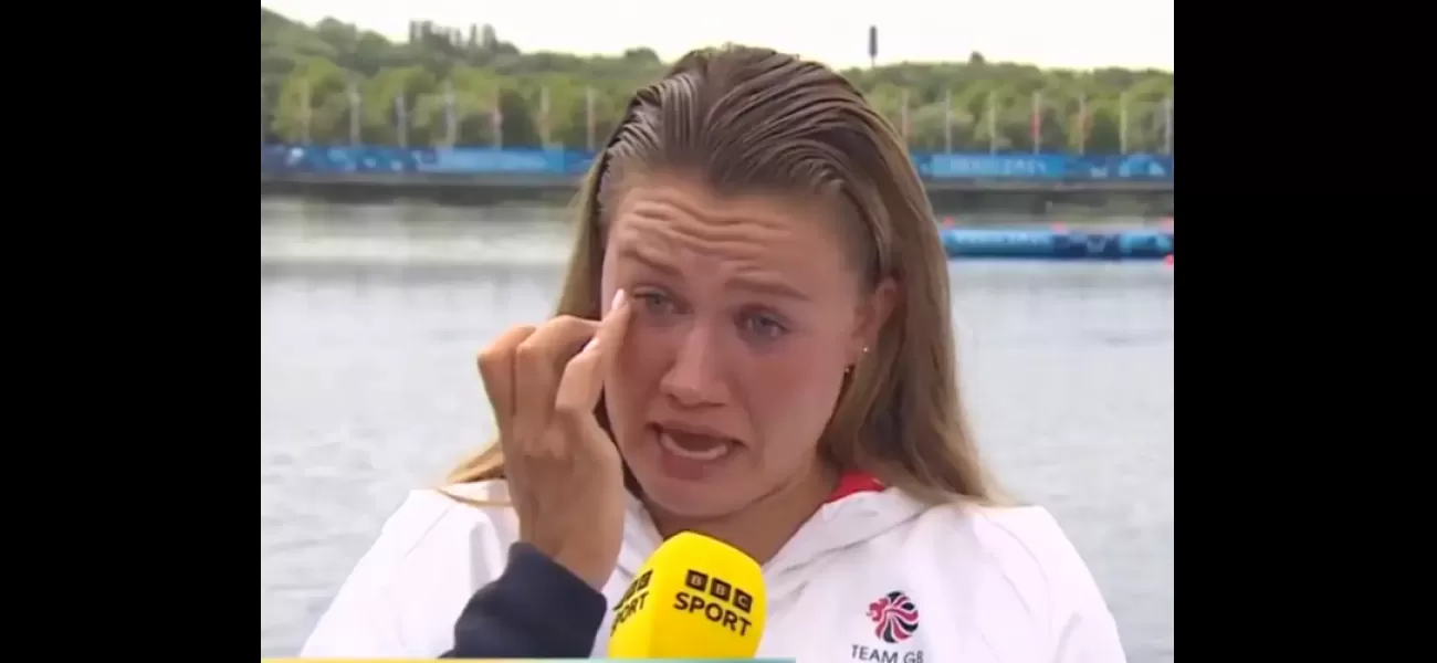 A British athlete who won a gold medal at the Olympics shares a touching message she received from her late father.
