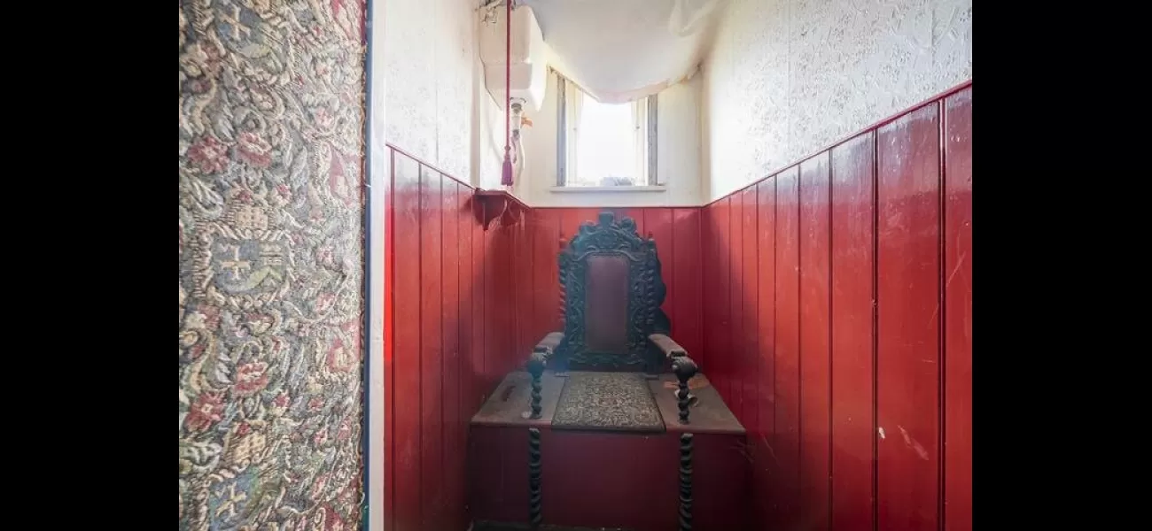 Quirky 8-bedroom home featuring a royal throne toilet is up for sale at £950,000.