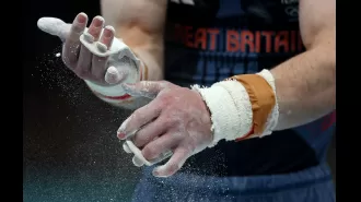 Gymnasts at the Olympics use chalk for better grip.