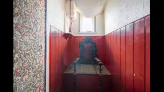 Quirky 8-bedroom home featuring a royal throne toilet is up for sale at £950,000.