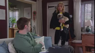 Belle leaves Emmerdale abruptly after confrontation with angry Tom.
