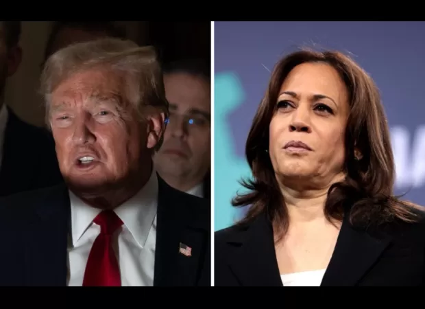 Trump slams Kamala Harris and her husband Doug Emhoff in recent radio appearance.