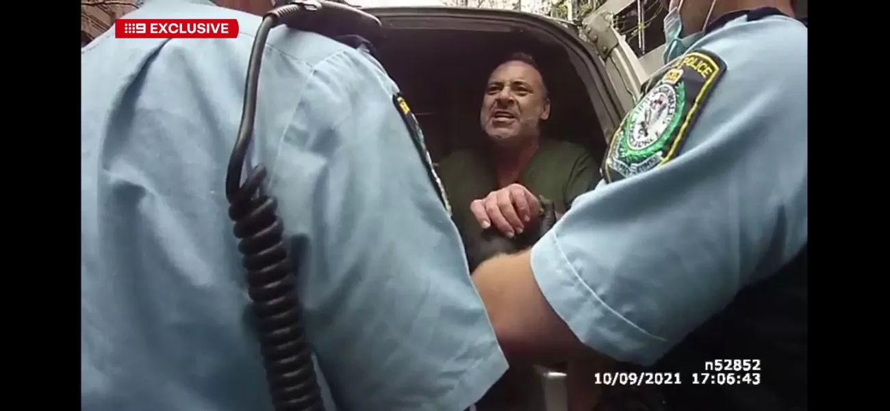 A video from 2021 shows a former TV personality displaying anger during their arrest.