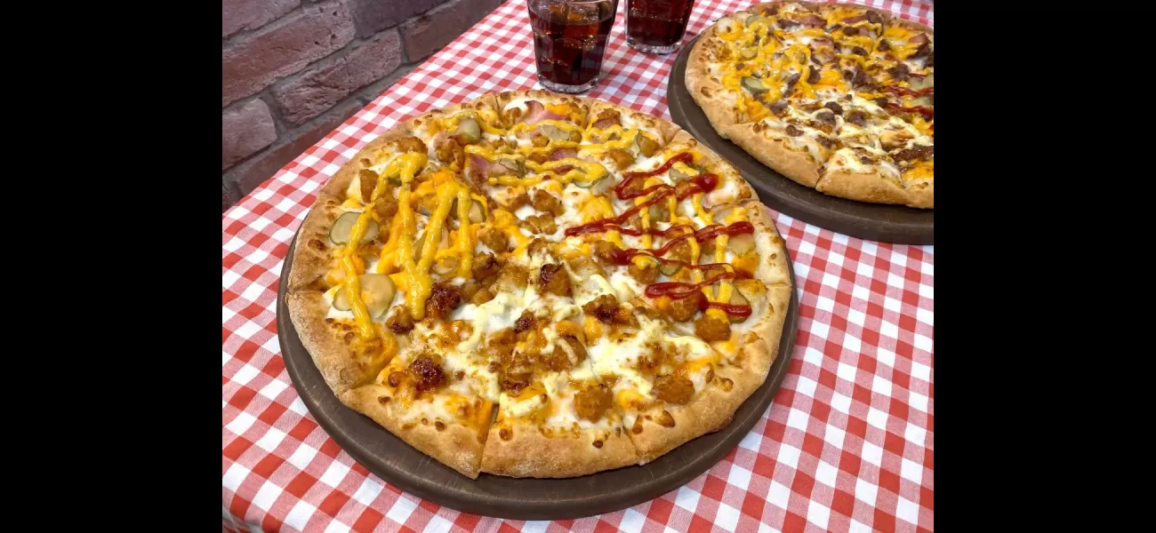 New cheeseburger pizzas from Domino's Japan--do they live up to the burger taste?
