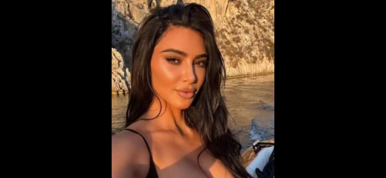 Kim Kardashian enjoys vacation in Greece under the sun.