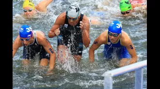 Triathlete at Olympics reveals disgust after swimming in dirty Paris river