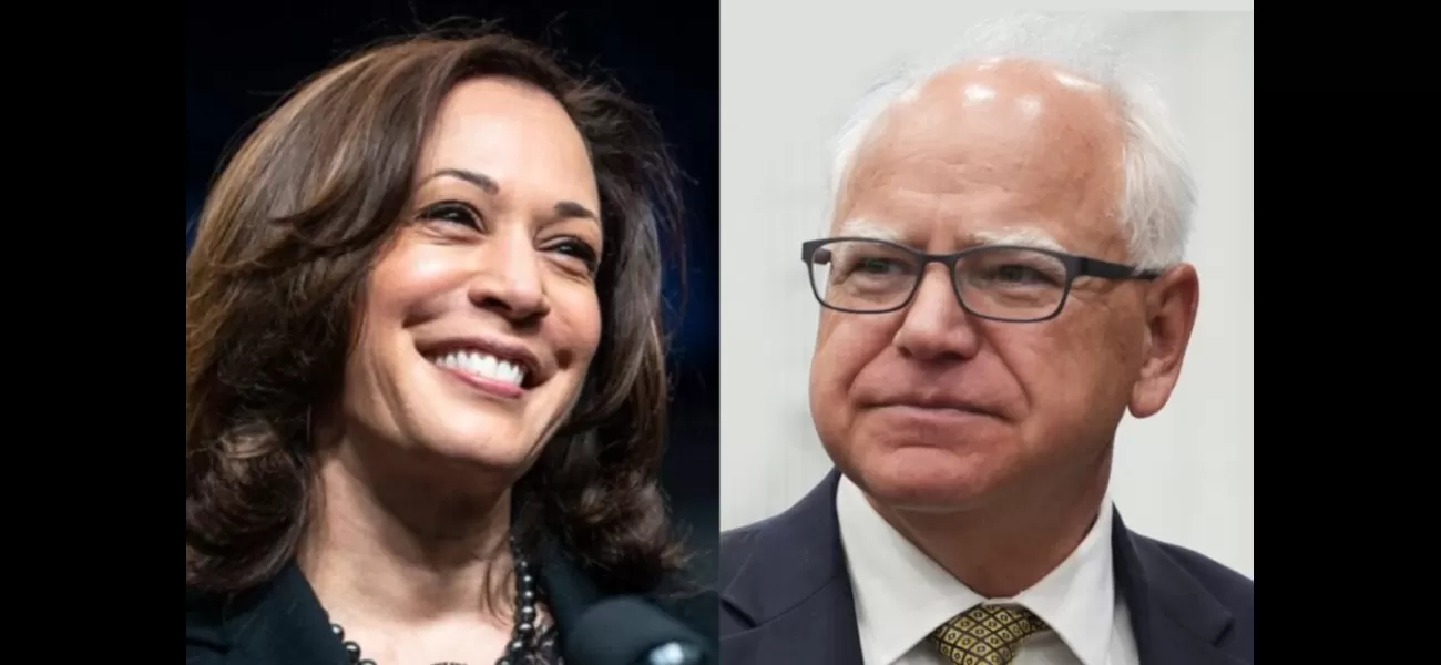 Harris joins forces with Walz to run for President as her Vice President.
