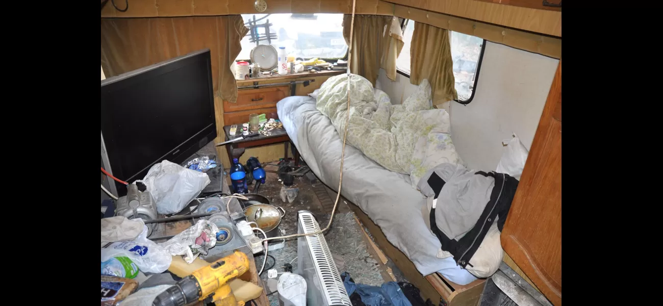 A man was enslaved and given meager food for over two decades in a dirty caravan.
