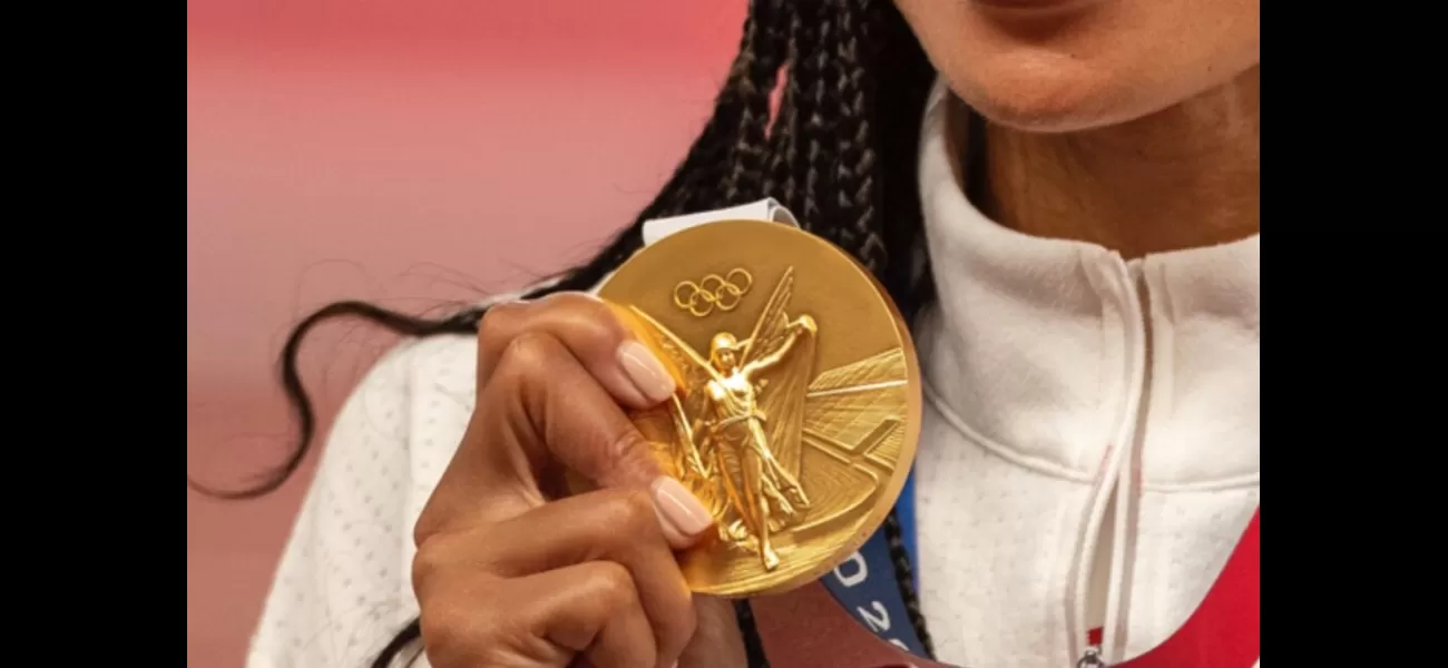 The 2024 Olympic Gold Medal's worth is determined by its metallic content and symbolic significance.