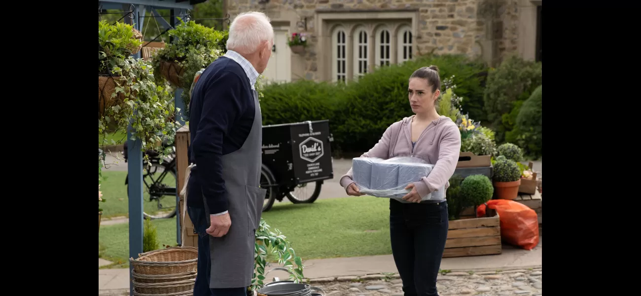 Fired Emmerdale star returns to show in new teaser clip, using blackmail to secure her job.