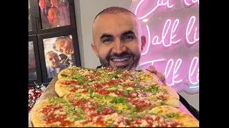 This pizza thrower has made a fortune of £2,000,000 despite still making mistakes.