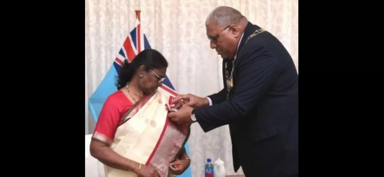 Fiji's highest civilian award given to President Droupadi Murmu.