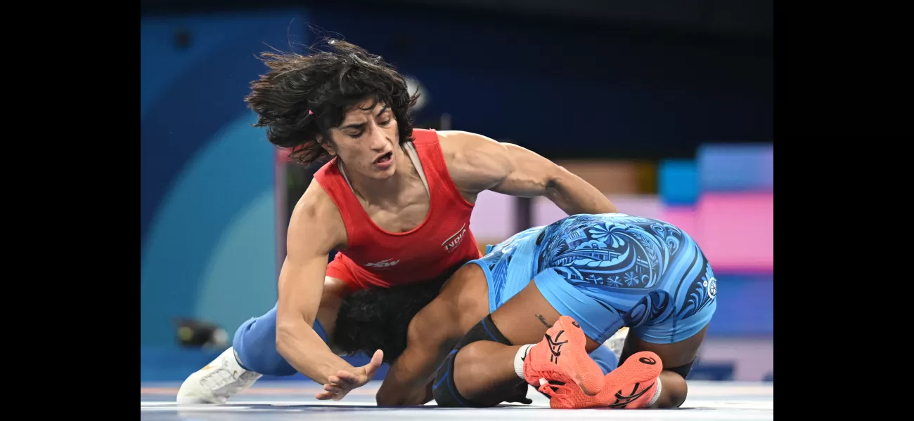 Vinesh Phogat, a wrestler from India, was disqualified from the Olympic final for being slightly over the weight limit by 100g.