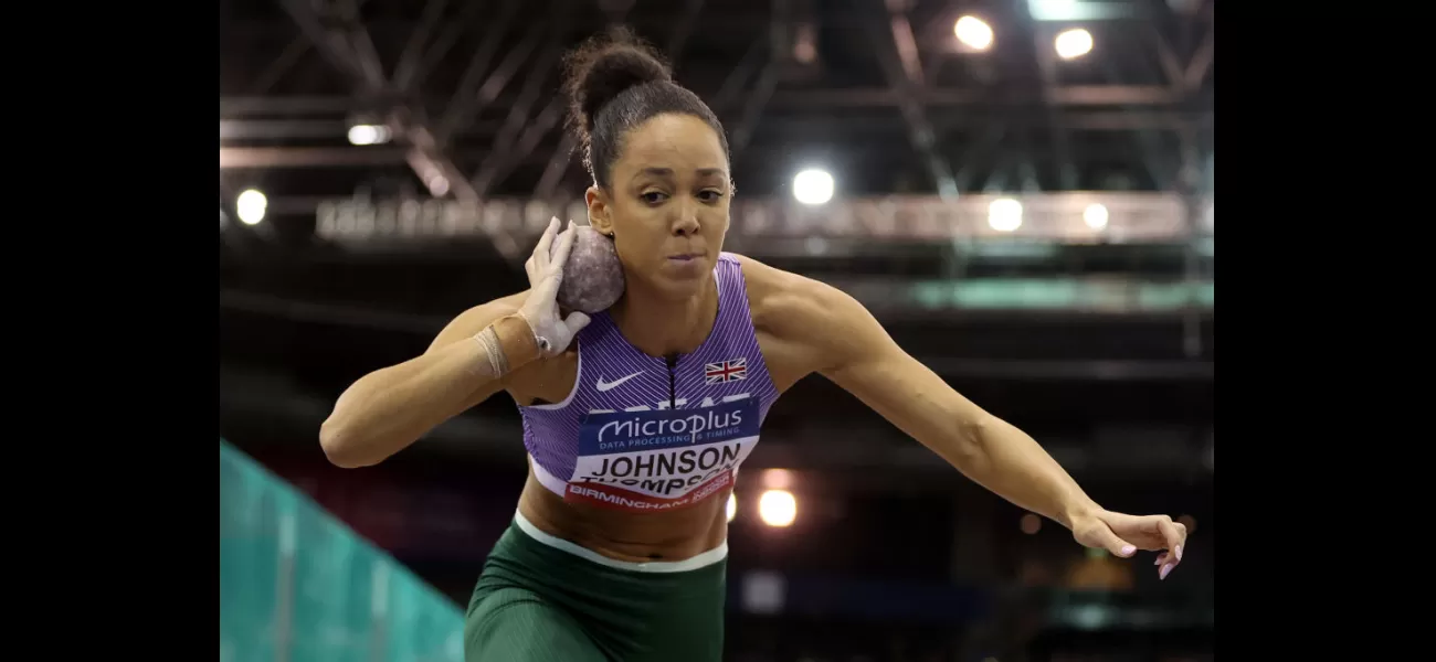 Katarina Johnson-Thompson competing in heptathlon at the Olympics.