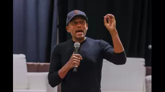 Actor Hill Harper discusses the advantages and disadvantages of AI technology while running for US Senate.