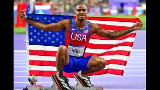 Quincy Hall's family celebrates his remarkable comeback to win Olympic gold against Matthew Hudson-Smith.