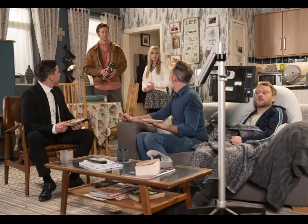 A Coronation Street actor posts a photo with a colleague who is leaving the show after 6 years.