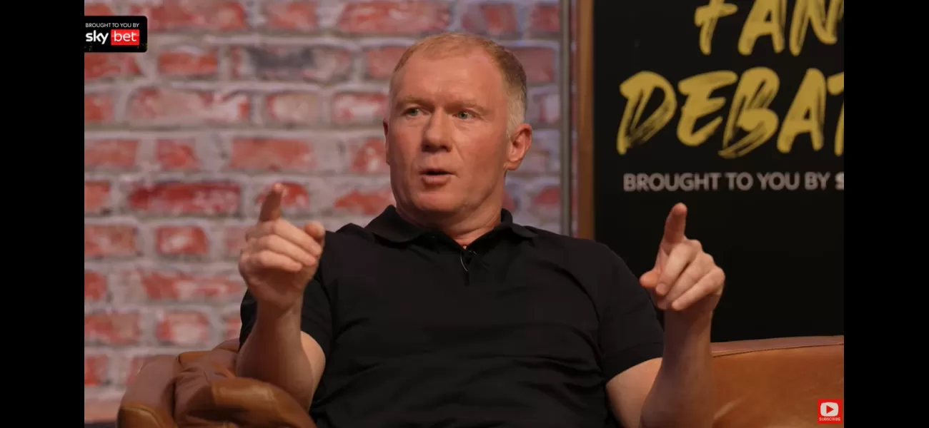Paul Scholes is deeply concerned about a Manchester United player's performance before the upcoming Premier League season.