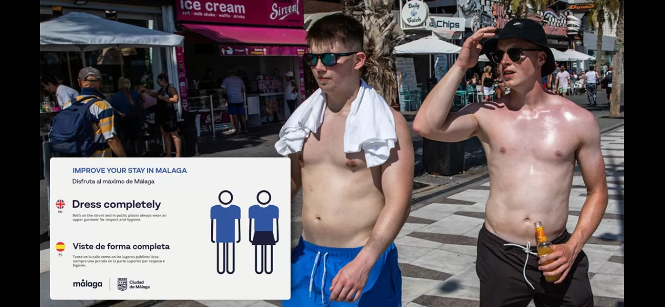 British tourists in Spain must take note of new dress code guidelines.