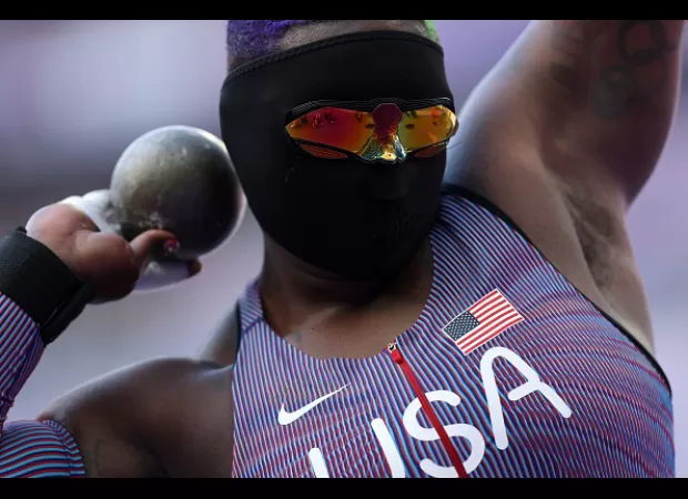 Olympics star's gender misidentification corrected by BBC commentator.