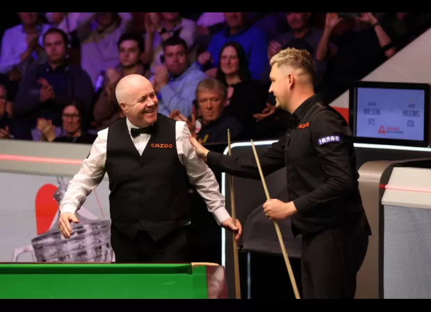 Kyren Wilson shares heartwarming act from John Higgins during their match at World Championship, leading to Wilson's victory.