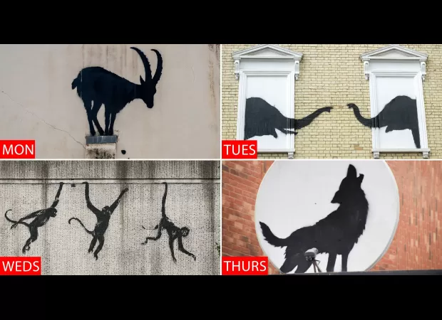 Exploring the significance behind four new Banksy artworks and the symbolism they hold.