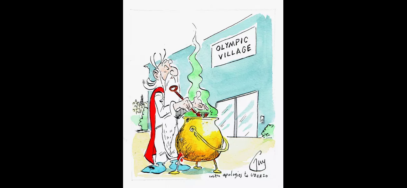 Guy Venables creates a daily cartoon for the Metro newspaper.