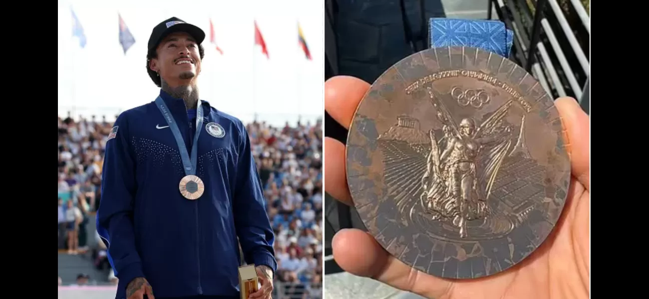 Athlete shocked by poor state of medal only a week after receiving it in Paris.