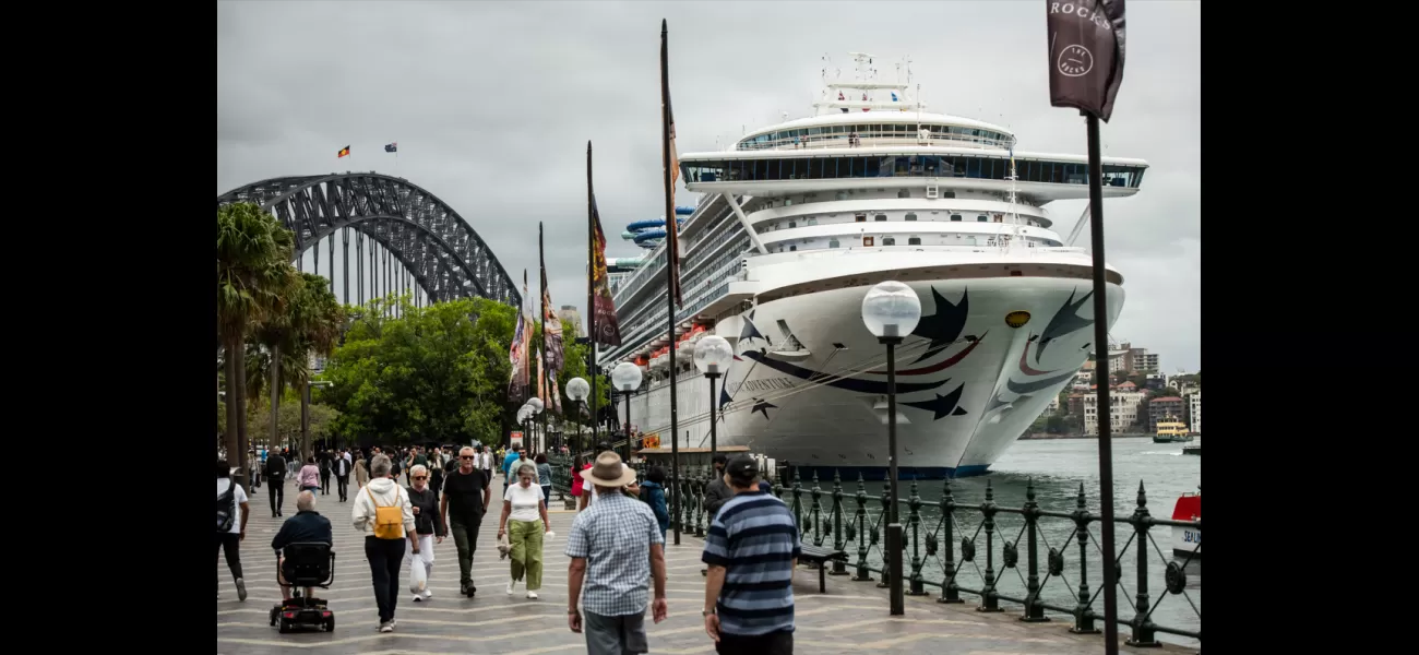 Suspected child predator apprehended after disembarking cruise ship in Sydney Harbor.