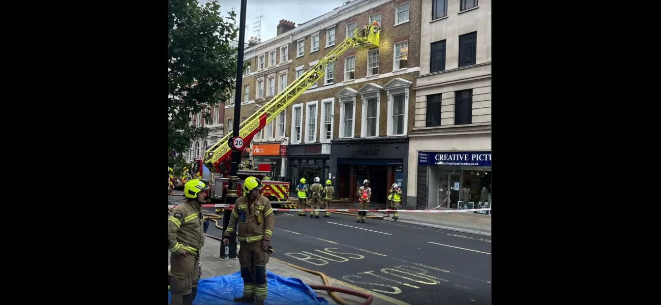 A historic kosher restaurant in London is destroyed by a fire.