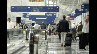 Woman died at airport baggage claim