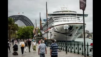 Suspected child predator apprehended after disembarking cruise ship in Sydney Harbor.