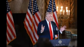 Trump claimed to have experienced a helicopter emergency, but the Mayor refutes this.