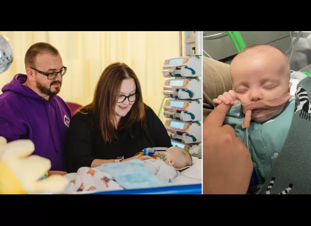 New mother of newborn pleading for families to consider organ donation.