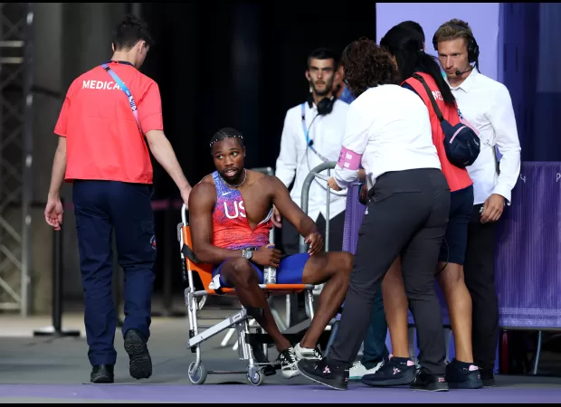 Letsile Tebogo defends Noah Lyles against backlash for competing in 200m Olympic final while battling Covid.