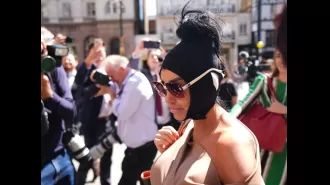 Katie Price shows up to court with post-surgery scars following Heathrow airport detainment.