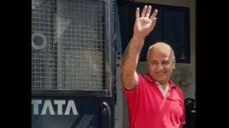After 17 months, Manish Sisodia is released from Tihar jail.
