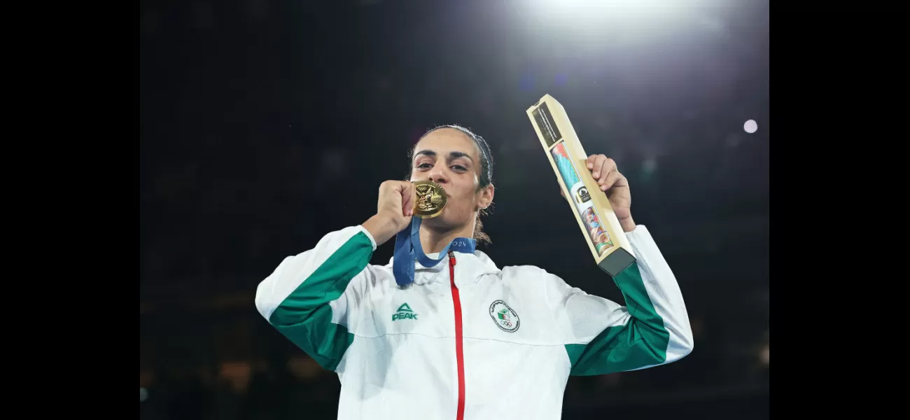 Imane Khelif celebrates groundbreaking boxing gold win with powerful statement of resilience.
