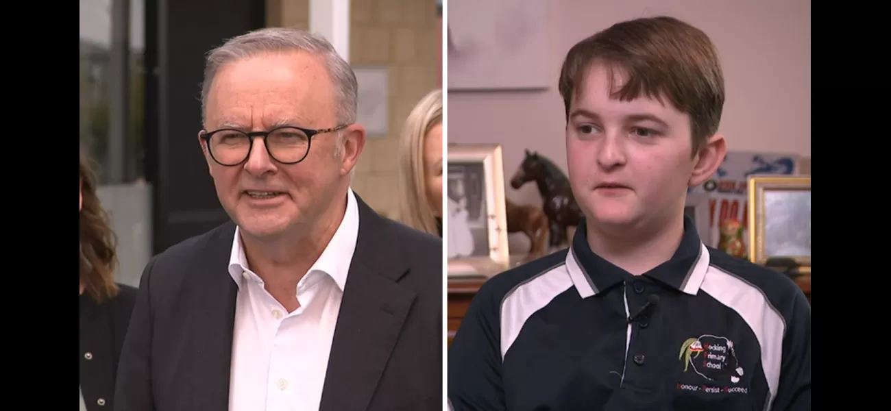 Anthony Albanese comments on 11-year-old being prohibited from using school canteen.