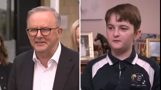 Anthony Albanese comments on 11-year-old being prohibited from using school canteen.