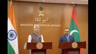 Indian minister Jaishankar meets Maldives' counterpart, talks about collaboration on security and trade.