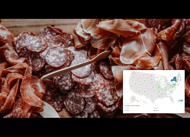 US deli meat listeria outbreak claims third life, map indicates