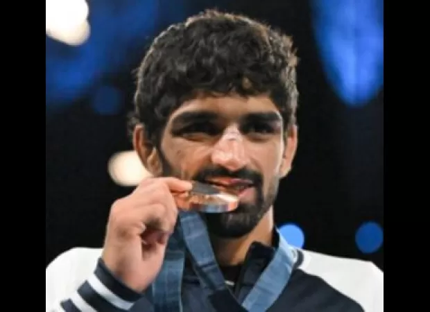 Aman Sehrawat, bronze medalist at Paris Olympics, hopes to be a source of inspiration for young generations.