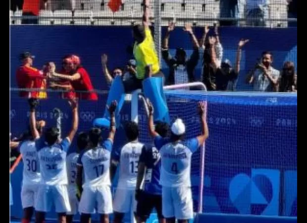 Indian hockey team returns home to a warm reception after winning bronze at Paris Olympics.