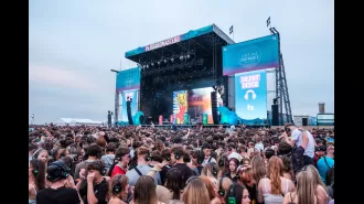 Mother saved child from chaotic stampede at Boardmasters Festival.