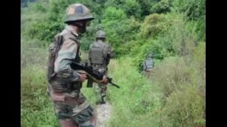 Terrorists and security forces clash in Jammu and Kashmir's Anantnag.