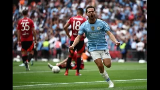 Players from Manchester City and Manchester United were rated after Man City won the Community Shield in a penalty shootout.