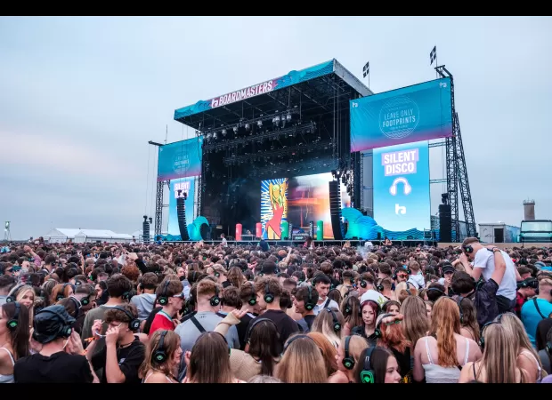 Mother saved child from chaotic stampede at Boardmasters Festival.